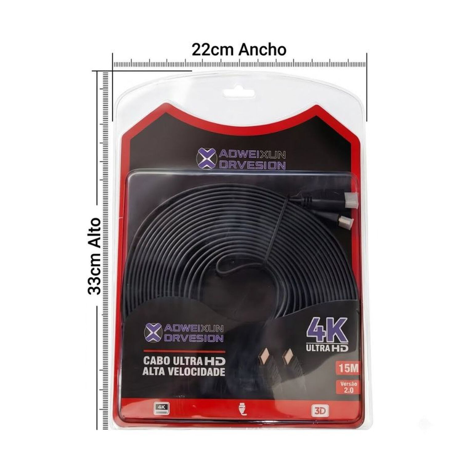 Cable Hdmi 4k Ultra Hd 15 Metros Alta Velocidad image number 3.0