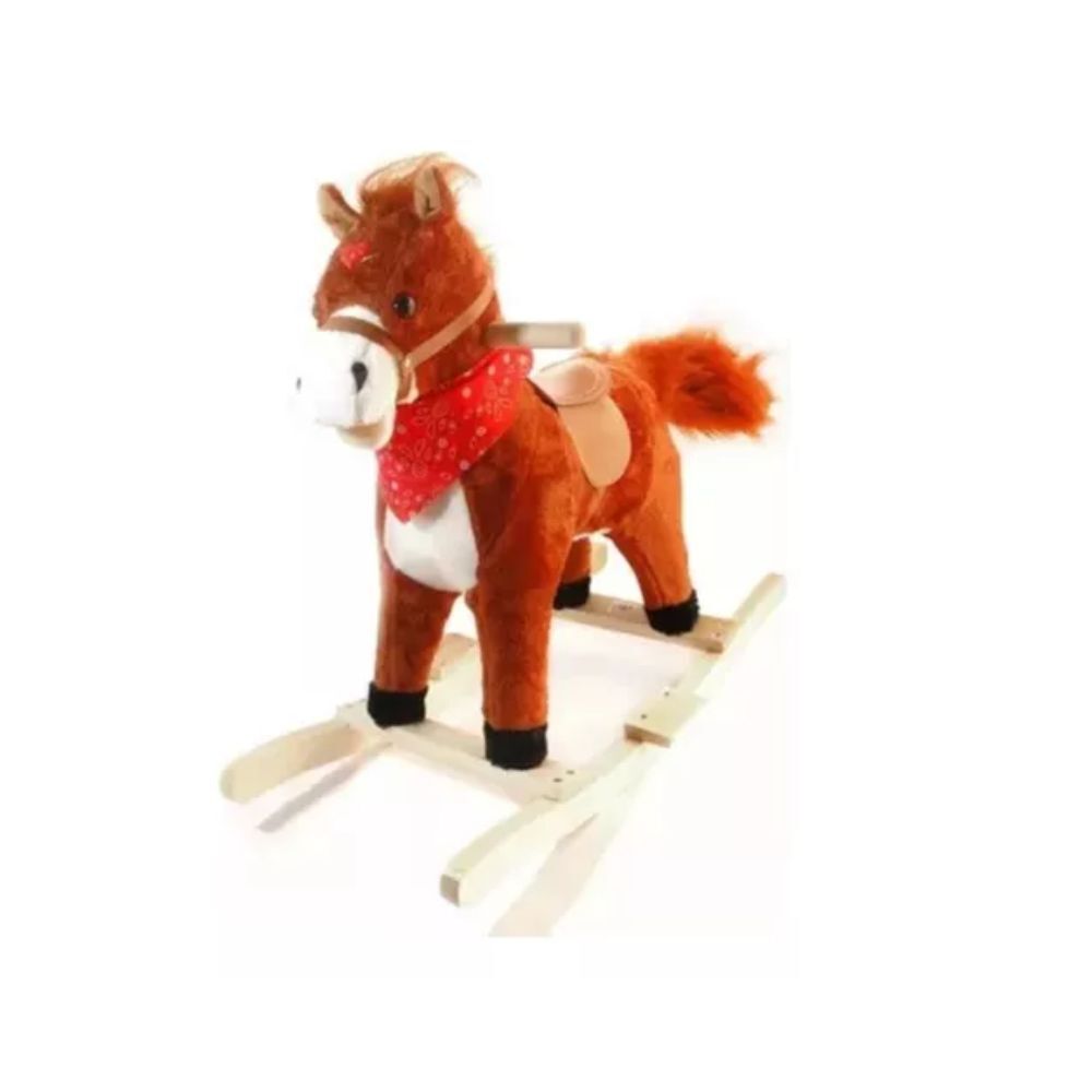 Caballo Mecedor Infantil Caballo Balancin De Madera Con Sonido image number 0.0