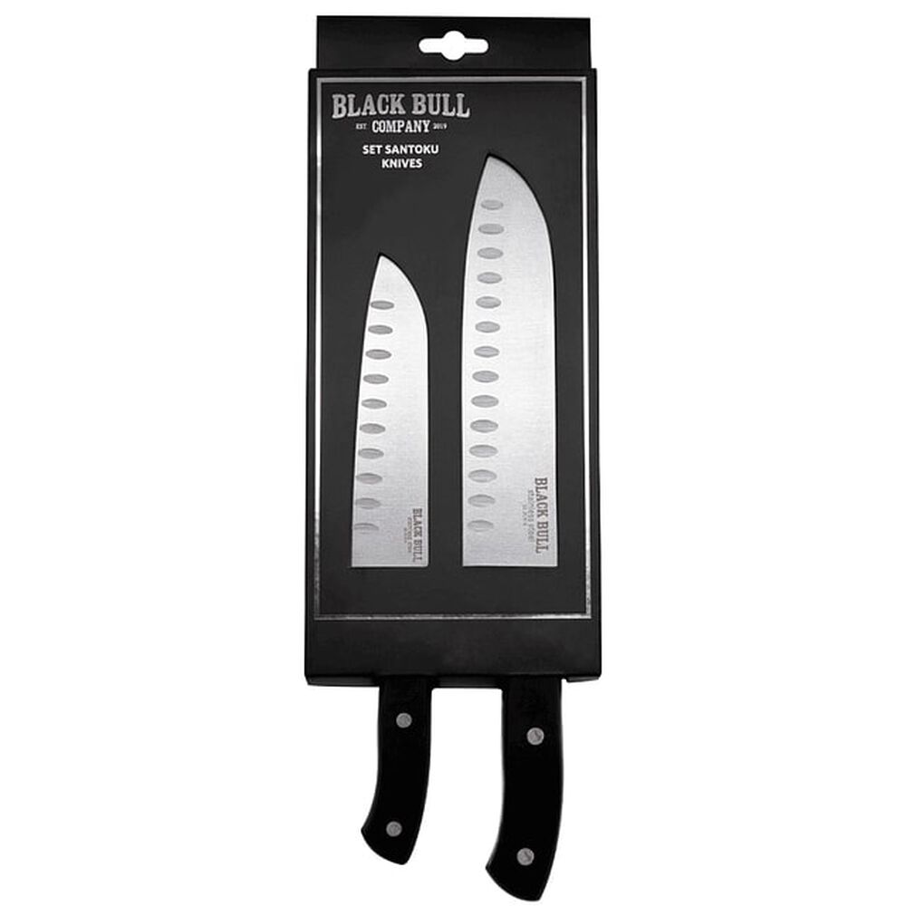 Set 2 Cuchillos 30cm Y 24cm Santoku Texas Black Bull Cocina image number 2.0