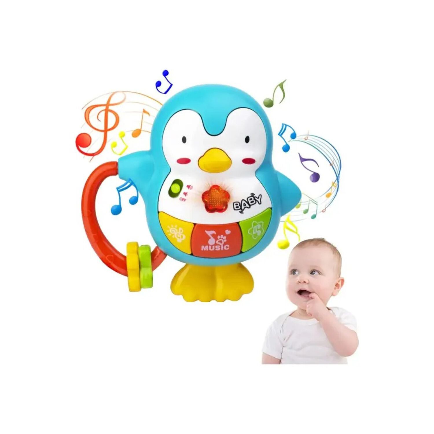 Sonajero Musical Bebe Musical Con Luz Y Sonidos Gav Import image number 1.0