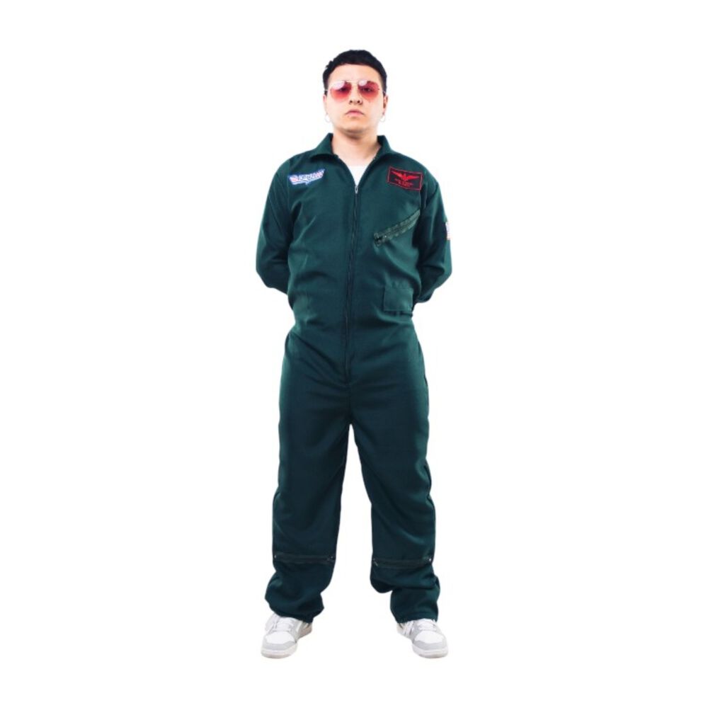 Disfraz De Piloto De Halloween Para Hombre Top Gun Adultos image number 1.0
