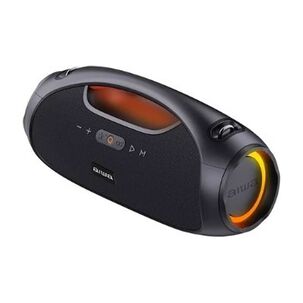 Parlante Aiwa Boombox Aws244bt Aws244bt Port&aacute;til Con Bluetooth Waterproof Negra 220v