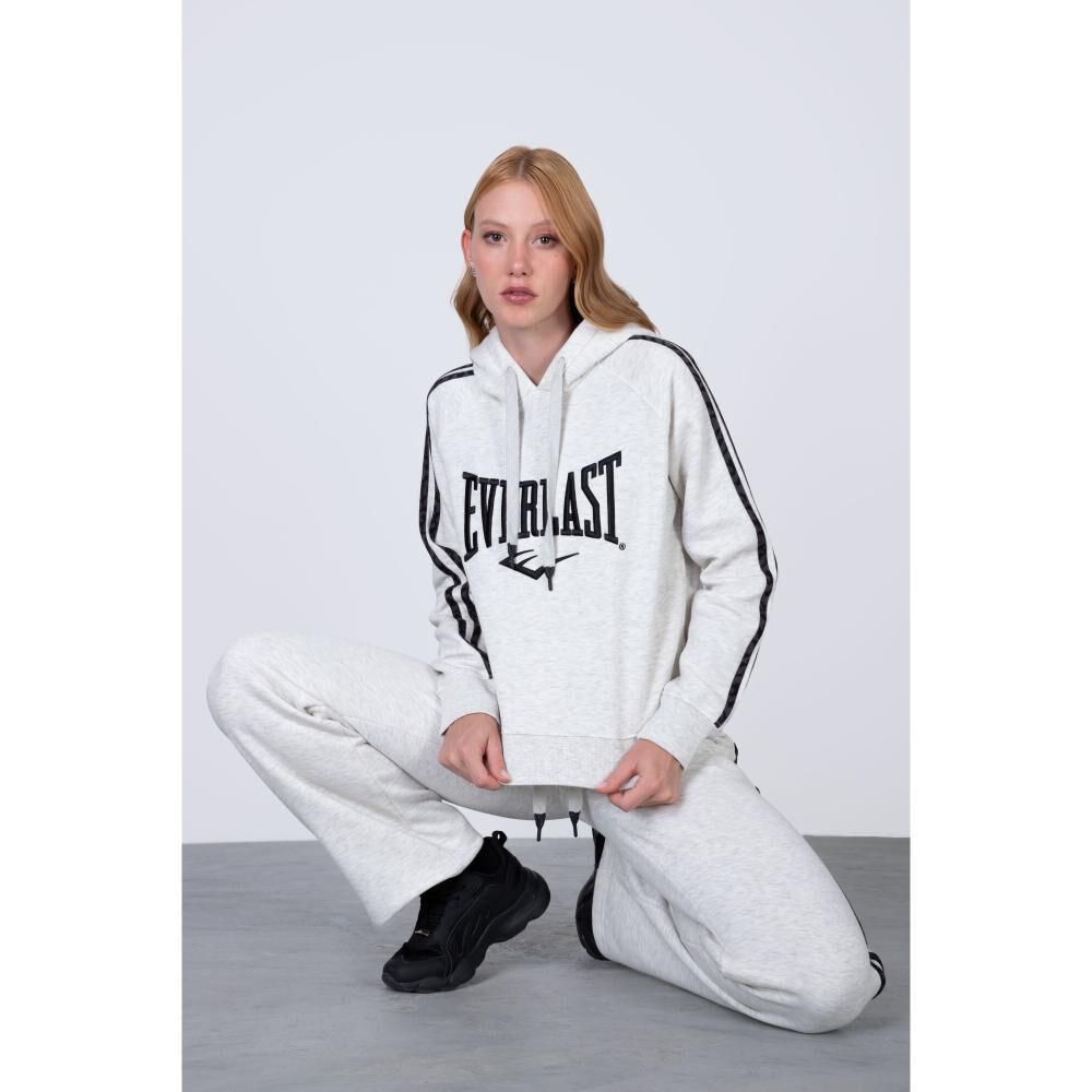 Poleron Hood Alba White Melange Everlast image number 4.0