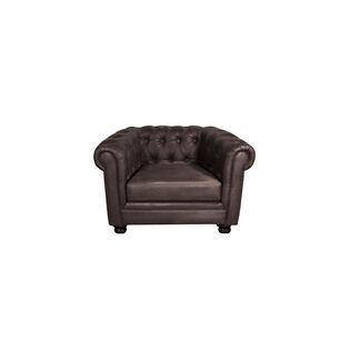 Sofa Florencia 1 Cuerpo Cuero Colorado Marron