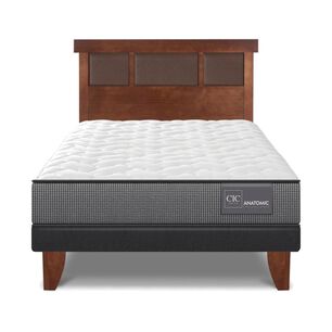 Cama Europea Cic Anatomic / 1.5 Plazas / Base Normal + Respaldo