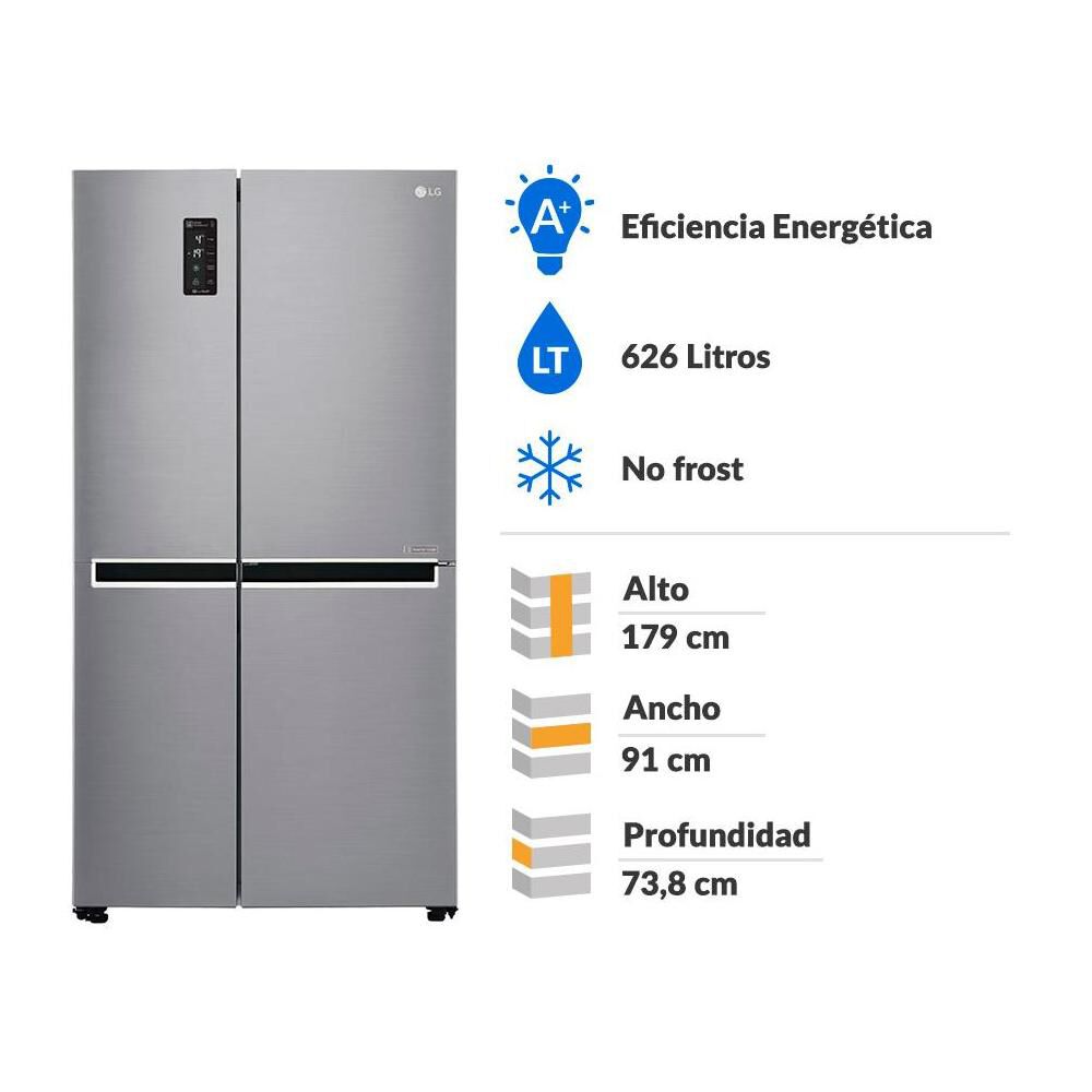Refrigerador Side by Side LG Gs65mpp1 / No Frost / 626 Litros image number 1.0