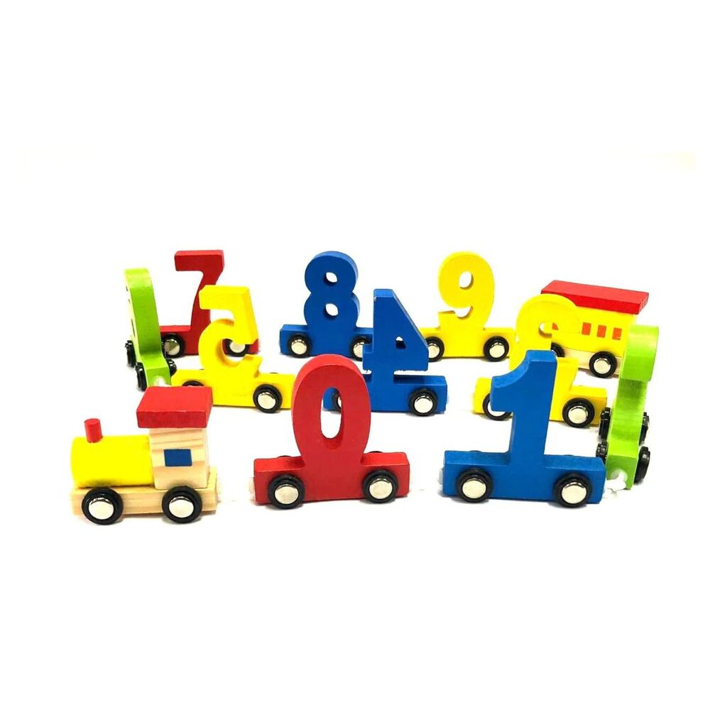 Tren De N&uacute;meros De Madera Para Ni&ntilde;os 3+ A&ntilde;os De 88 Cm image number 0.0