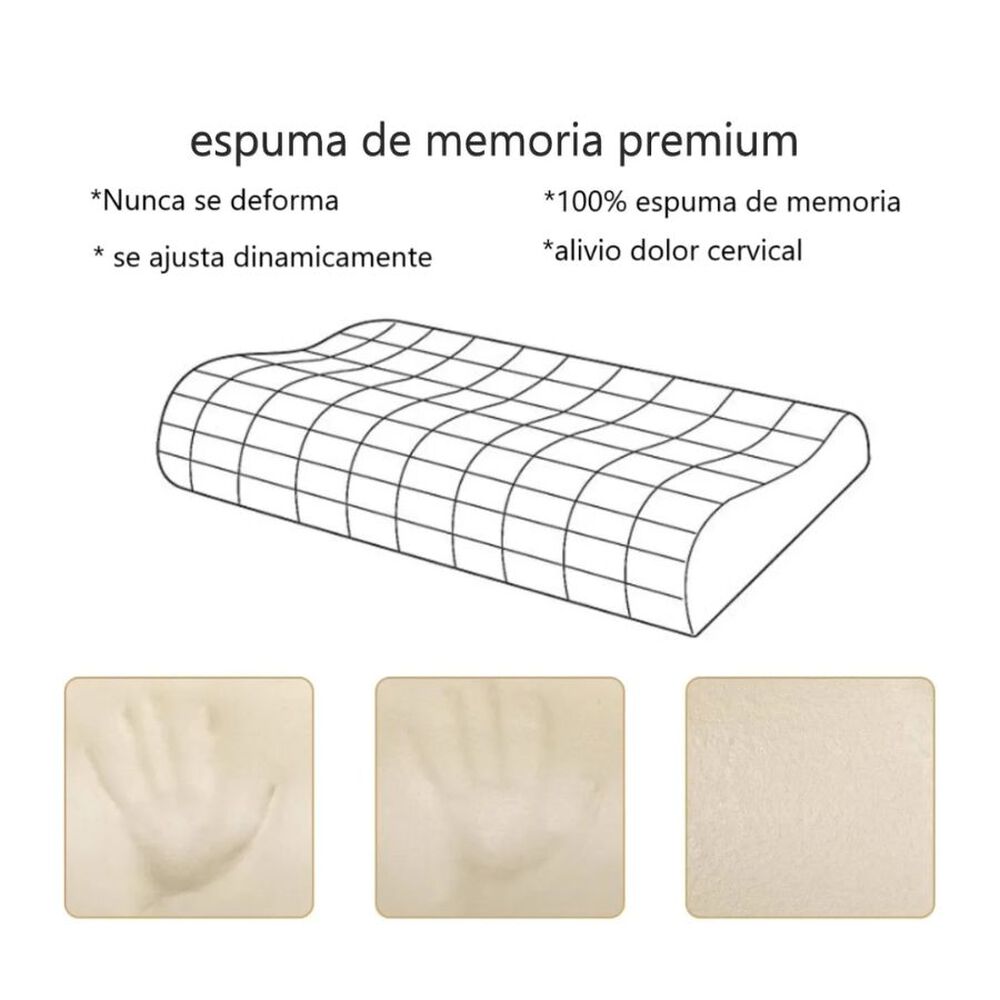 Almohada Ortopedica Viscoelastica Ajuste Cervical Pillow image number 4.0