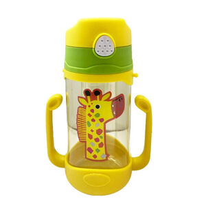Botella Con Bombilla Para Agua Antiderrame Con Correa Niños