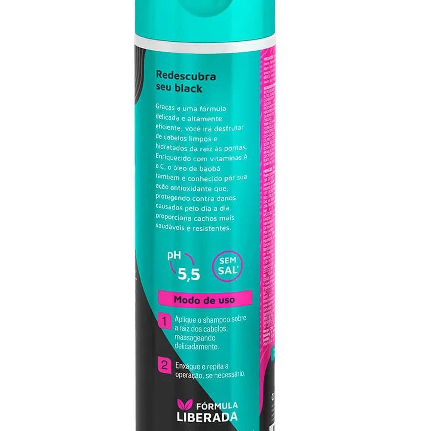 Shampoo Meus Cachos Santo Black 300ml. image number 1.0