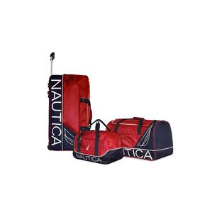 Set 3 Bolsos De Viaje Mannar Rojo Nautica