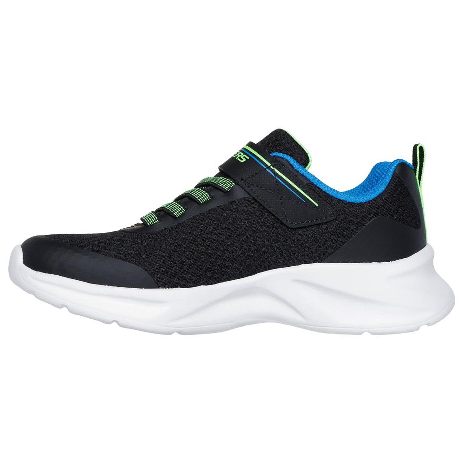 Zapatilla Infantil Ni&ntilde;o Skechers Dynamatic Negro/azul image number 2.0