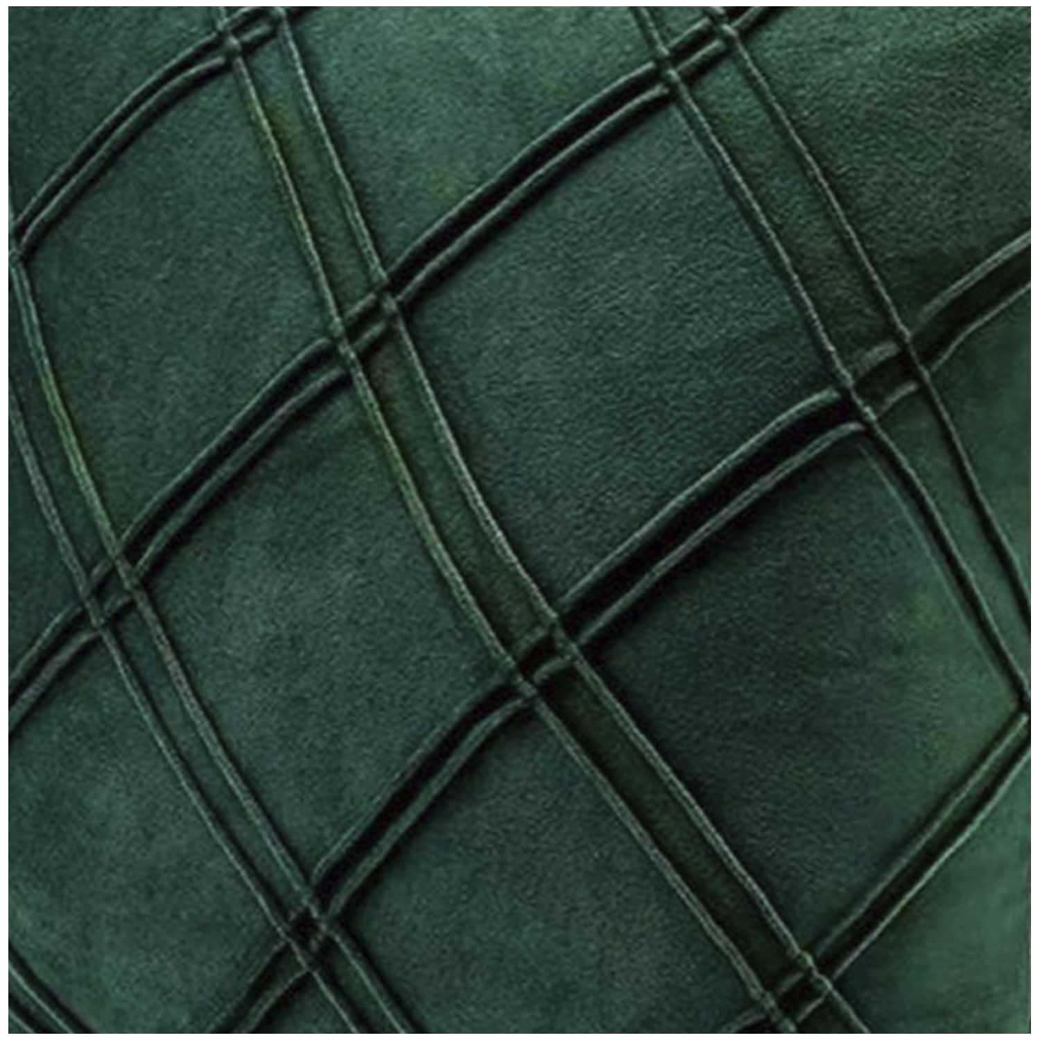 Pack De 02 Fundas De Coj&iacute;n De Terciopelo Con Rayas 45x45 Verde image number 3.0