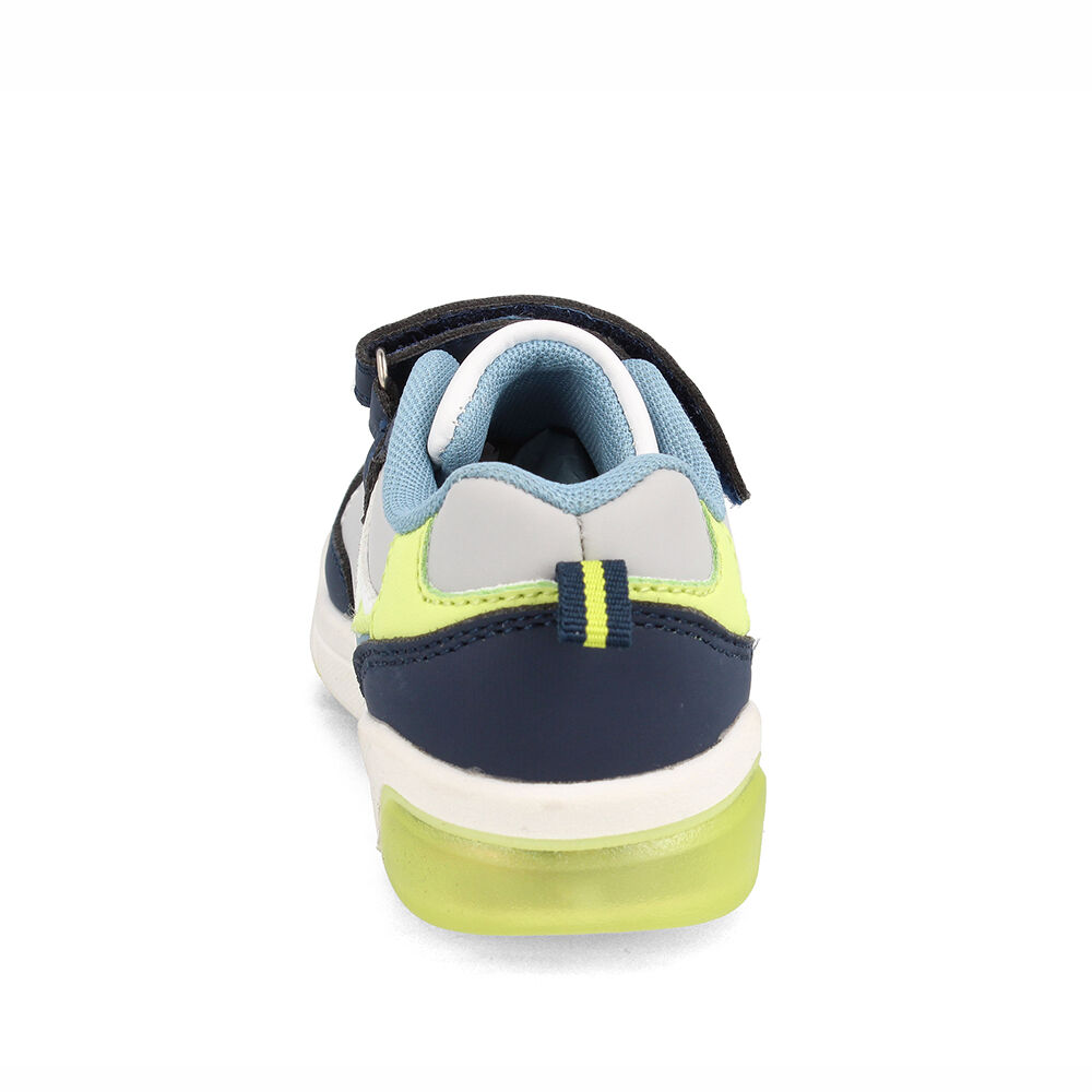 Zapatilla Niño Bubblegummers Luces Dakar Blanco-azul image number 2.0