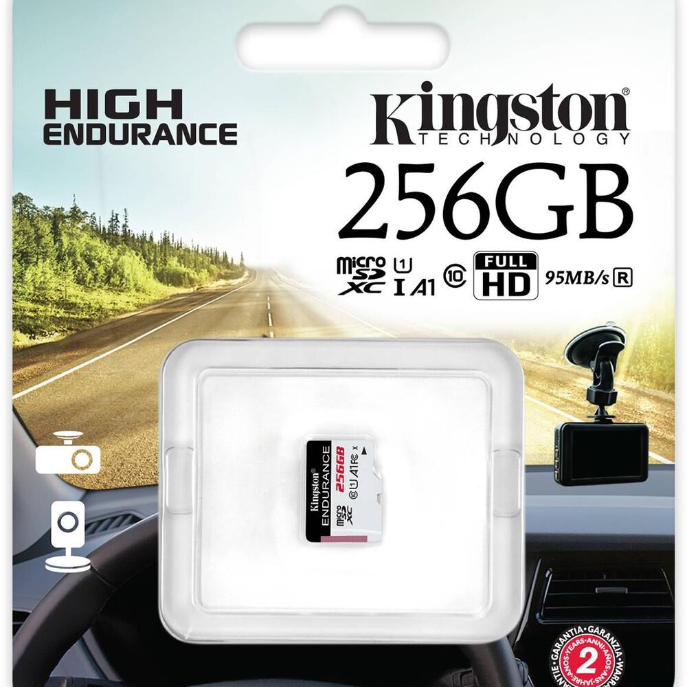Tarjeta Microsd Kingston High Endurance 256gb C10 A1 95 Mb/s image number 1.0