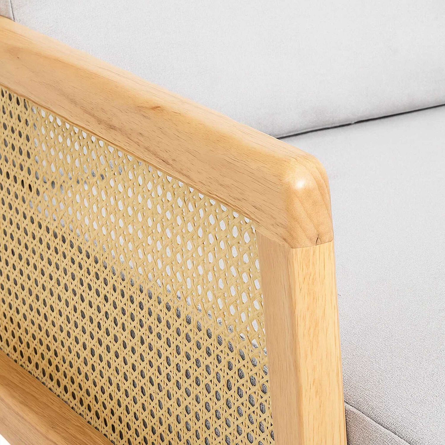Sillon Madera Rattan Harmony - Gris image number 5.0