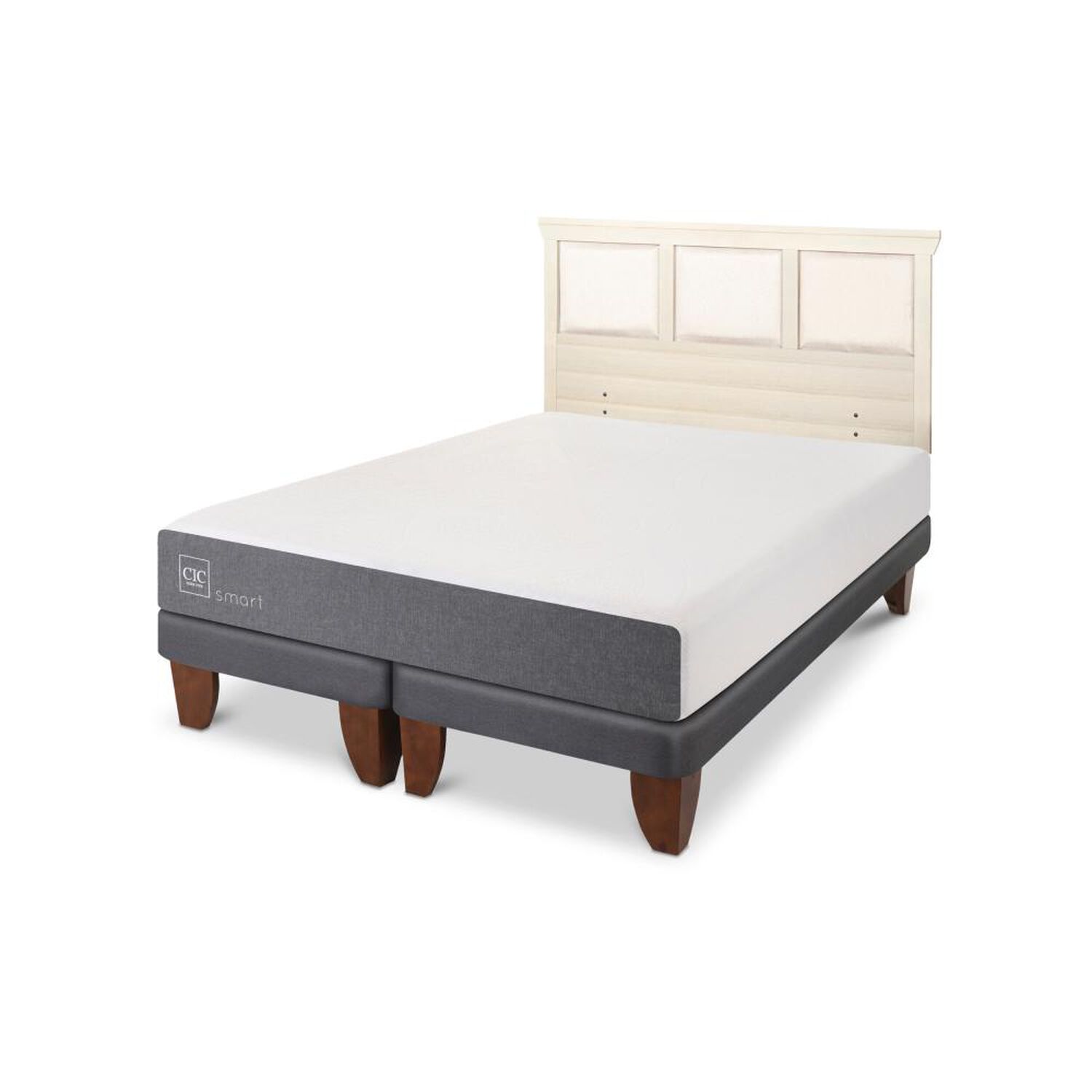 Cama Europea Cic Smart / King / Base Dividida + Respaldo image number 4.0