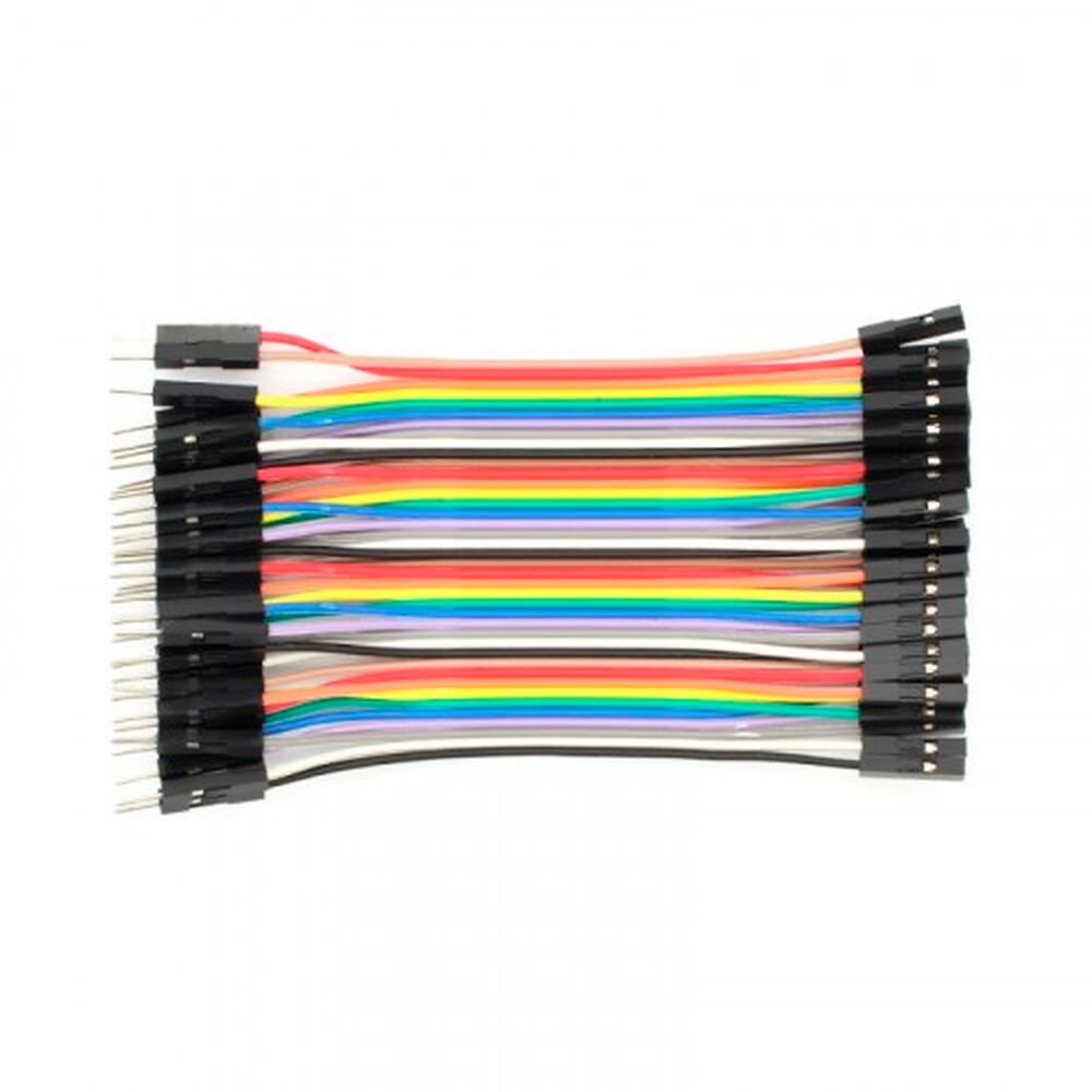 Kit De 40 Cables Jumper - Macho Hembra De 10 Cm - Arduino image number 0.0