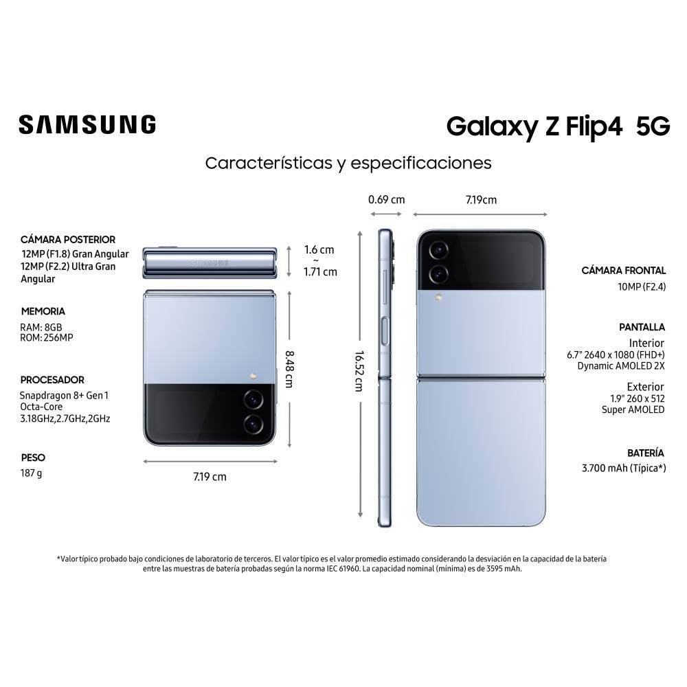 Smartphone Samsung Galaxy Z Flip4 / 5G / 256 GB / Liberado image number 2.0