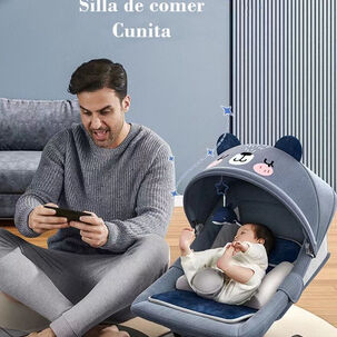 Mecedora Eléctrica Reclinable Bluetooth Lubabycas Rosada Mecedora Eléctrica Reclinable Bluetooth Lubabycas Rosada