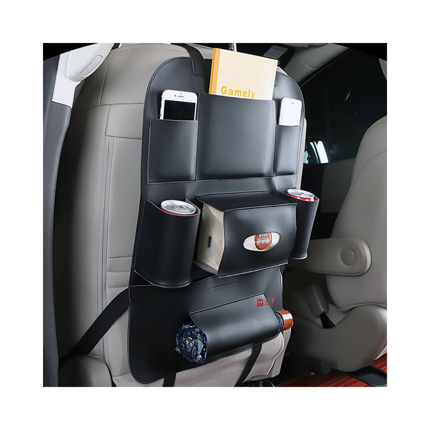 Organizador Respaldo Asiento Trasero Para Auto - Ps image number 1.0