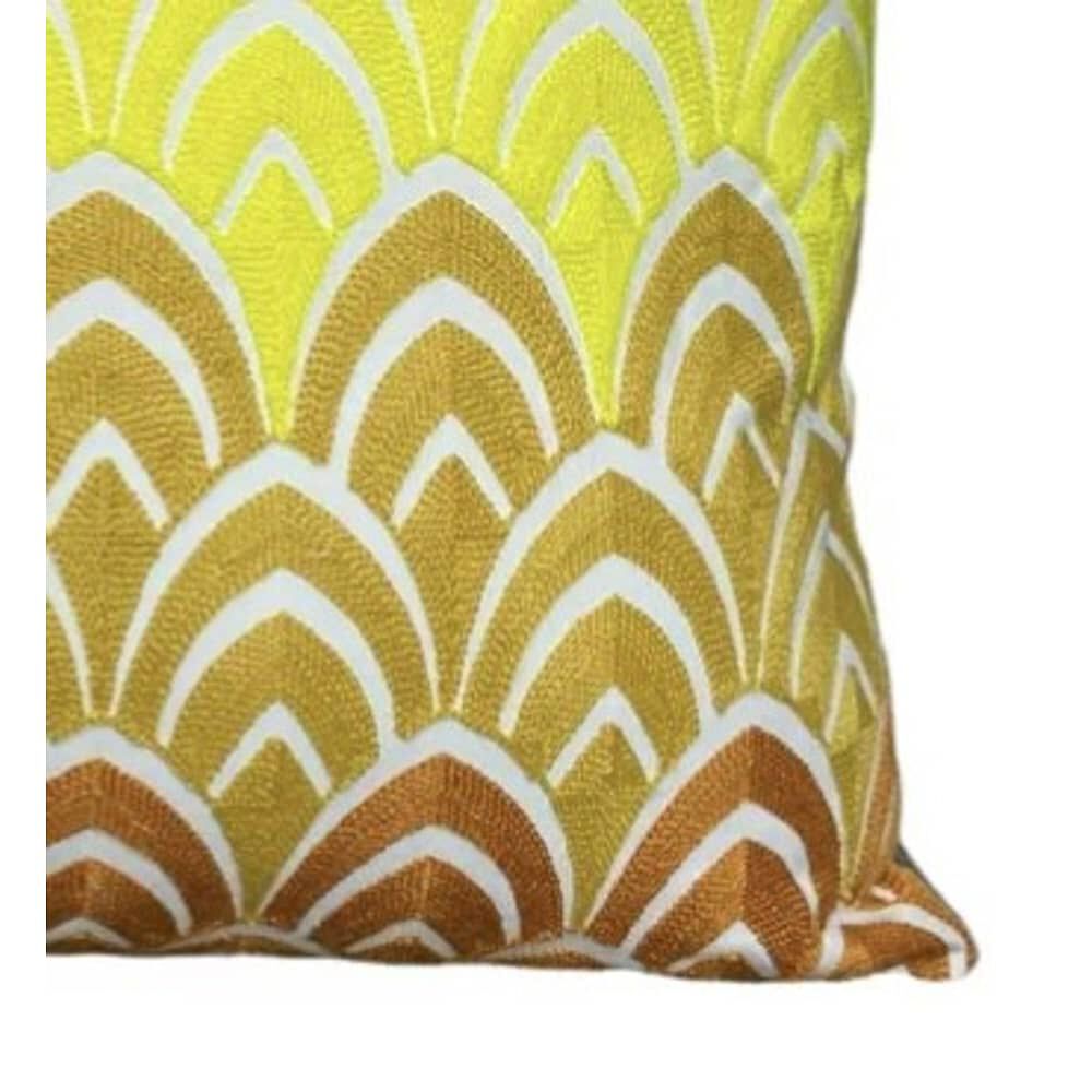 Funda Bordada Para Cojin 45x45cm Cierre Oculto Algodon image number 1.0