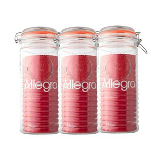 Set 3 Frascos Vidrio Herm&eacute;tico Con Tapa Clip 1400ml Allegra