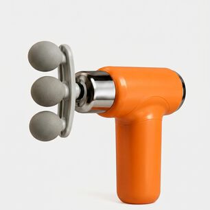Pistola De Masaje Muscular Port&aacute;til Hf4380 + Cabezales Color Naranja.
