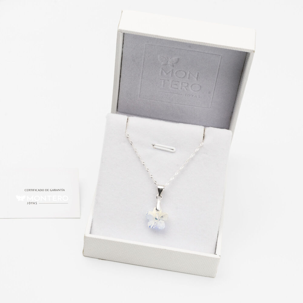 Collar Florencia Cristal Genuino Aurora Boreal image number 2.0