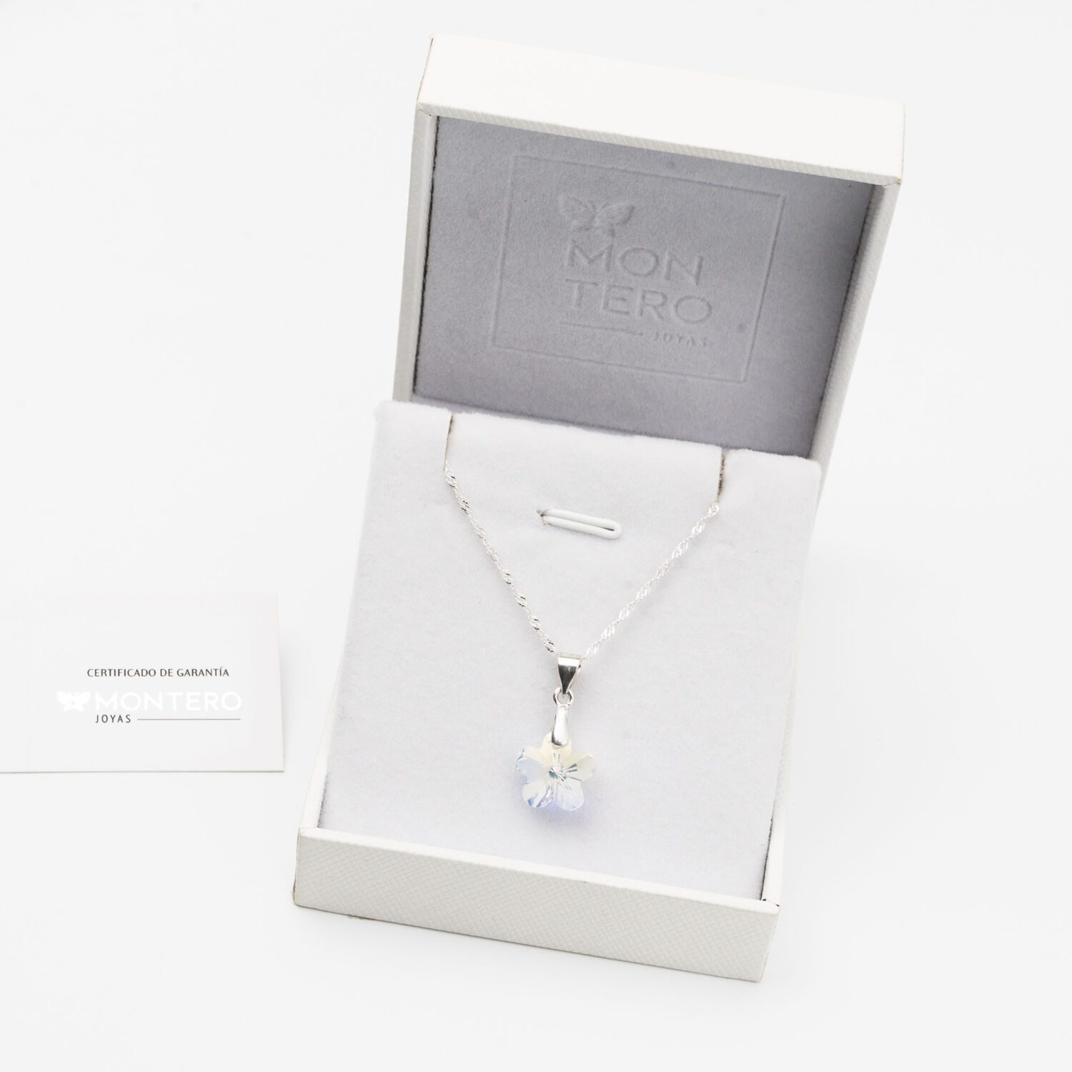Collar Florencia Cristal Genuino Aurora Boreal image number 2.0
