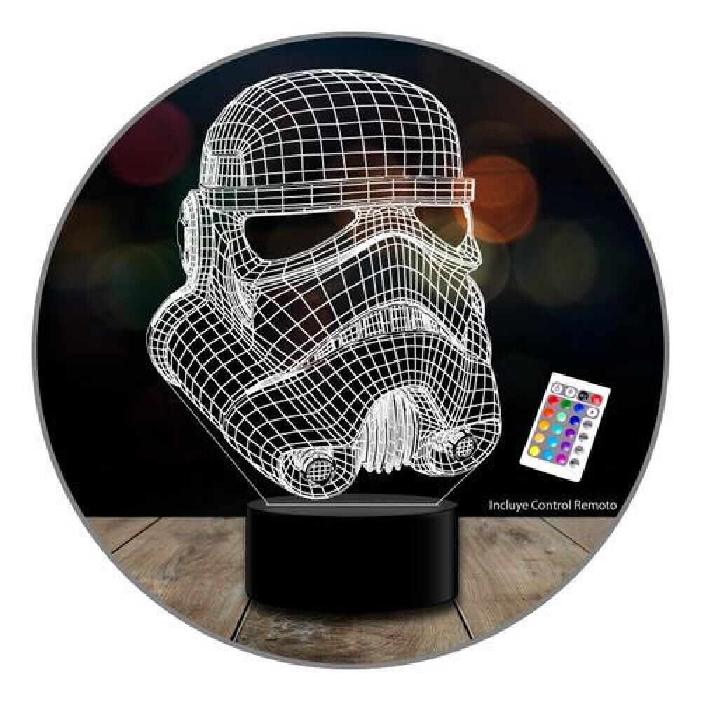 Lámpara 3d 7 Colores Stormtrooper Star Wars image number 0.0