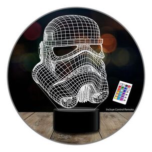 Lámpara 3d 7 Colores Stormtrooper Star Wars
