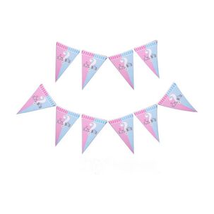 Guirnalda Banderines De Revelaci&oacute;n Baby Shower Cotillon