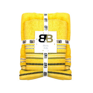 Juego De Dos Toallas Turcas Amarillo/diseño B&b Kitchen - Ps