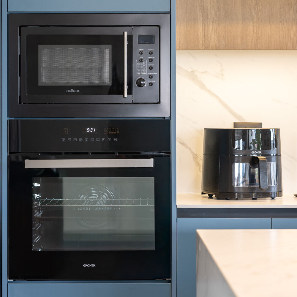Horno Eléctrico Empotrable Grner Black Triple Vidrio 7f 60l image number 1.0