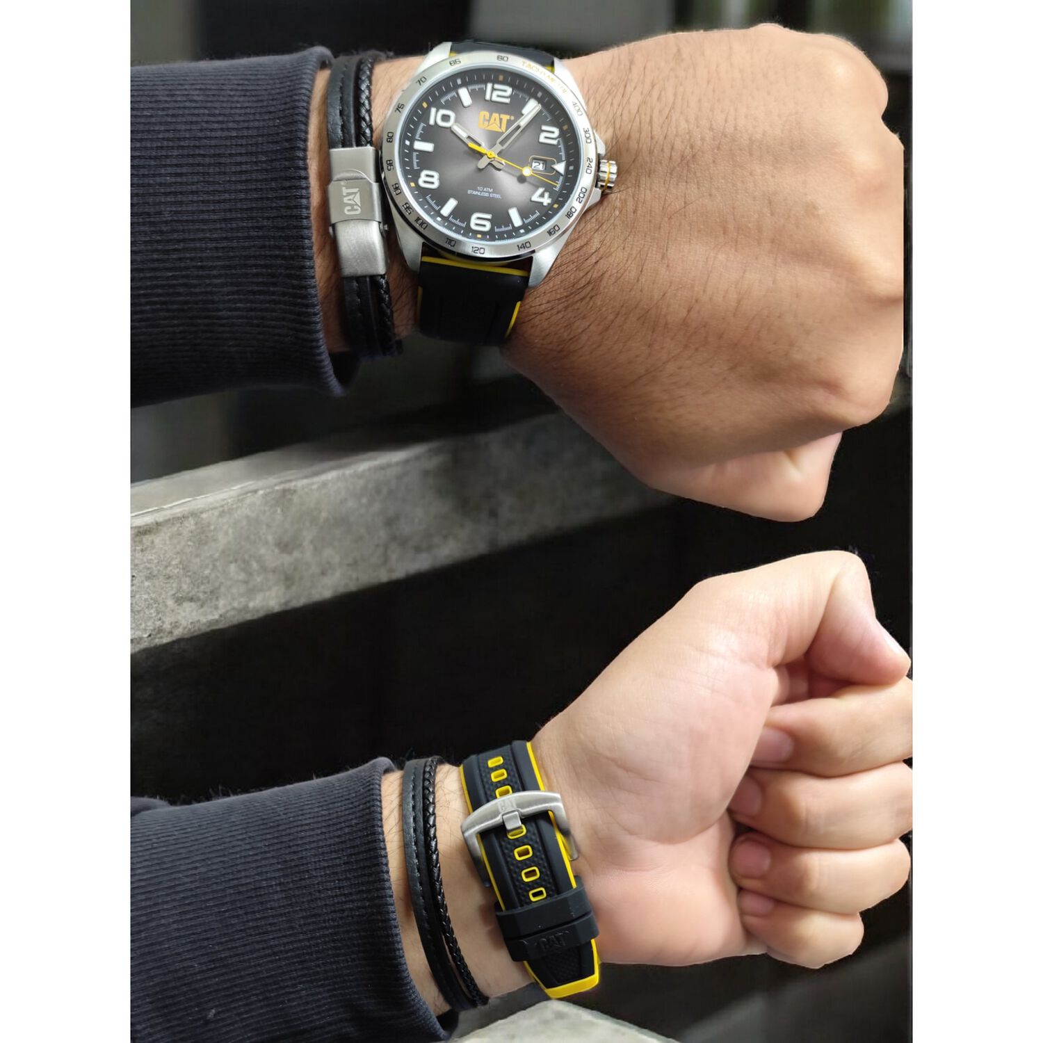 Set Reloj Cat Hombre Mas Pulsera Set-qe-141-21-132 Set.qe image number 5.0