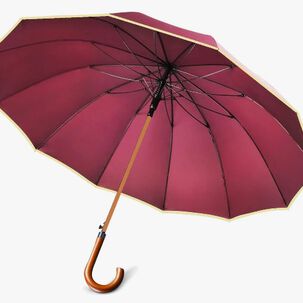 Paraguas Lluvia Grande 16 Varillas Burdeo
