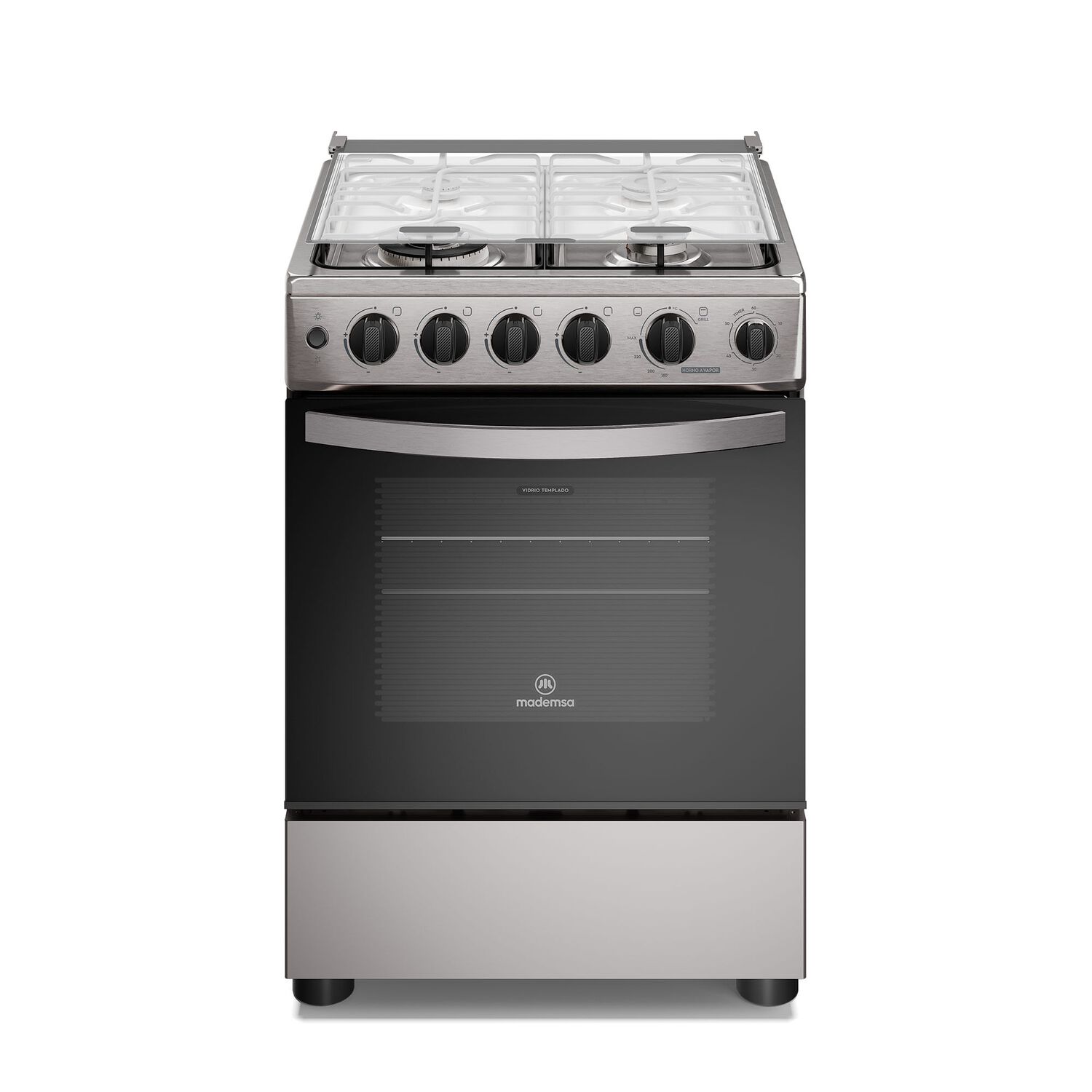 Cocina A Gas 4 Platos Horno Vapor Y Triple Llama Fm4ssc Inox image number 0.0