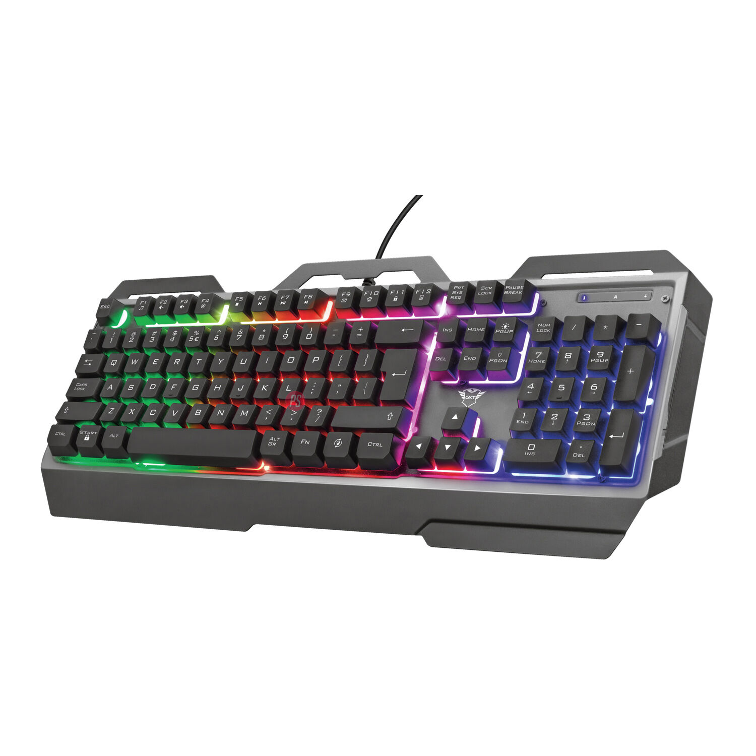 Teclado Gamer Met&aacute;lico Led Rgb Gxt 856 Torac - Ps image number 3.0