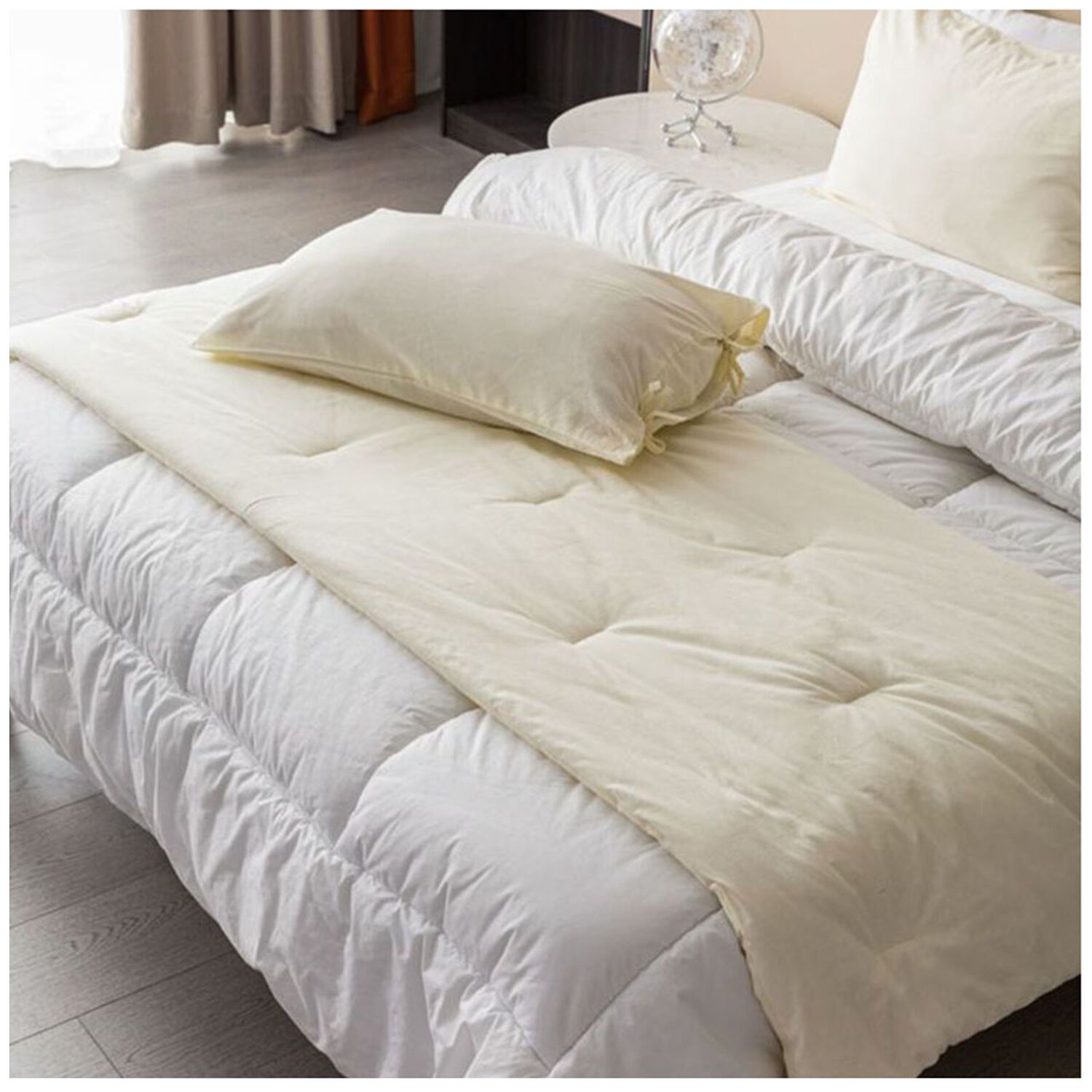 Set Piecera De Lino Beige 80 X 210 +2 Fundas image number 0.0