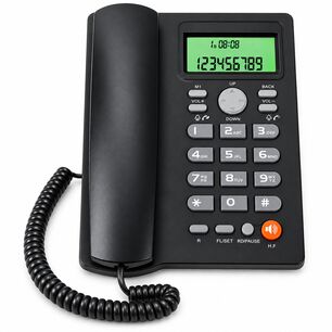 Tel&eacute;fono De Red Fija Uniden Con Manos Libre Sobre Mesa 7413