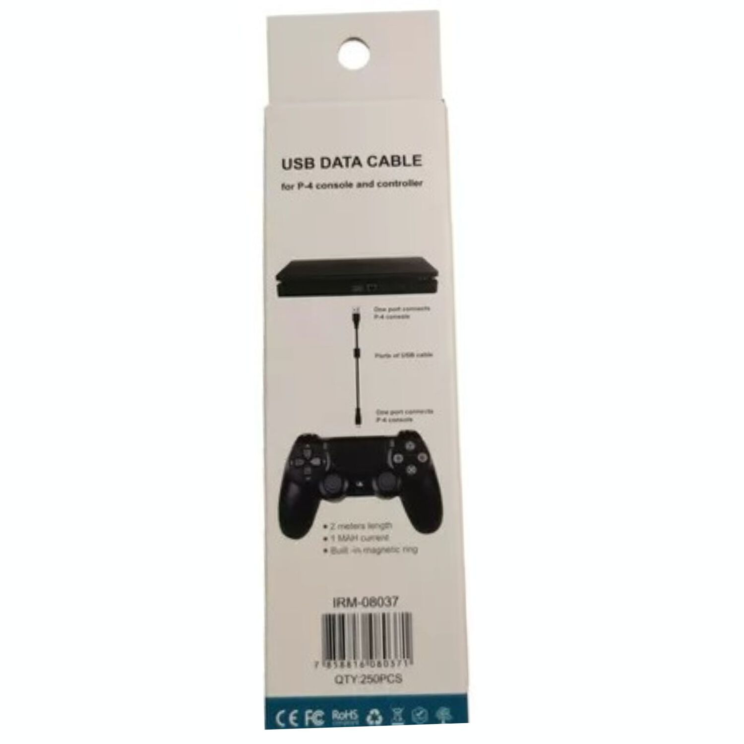 Cable Consola Micro Usb V8 Para Playstation 4 Slim Pro 1.5 Mts image number 2.0