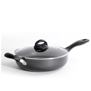 Wok Aluminio Con Tapa Y Manilla Clairborne Oster /  27 Cm / 2 Piezas