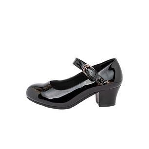 Zapato Infantil Cueca Sara Negro Charol Alquimia