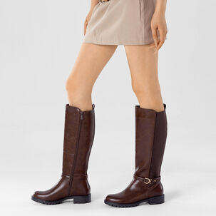 Bota Casual Mujer Vintage Moda Eco Cuero Comodo Weide Qbm13