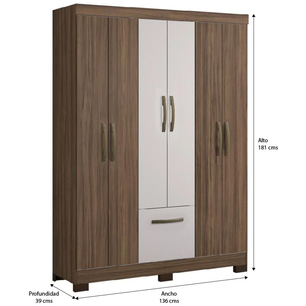 Clóset Casaideal Oslo / 6 Puertas / 1 Cajón en Oferta | Hites.com