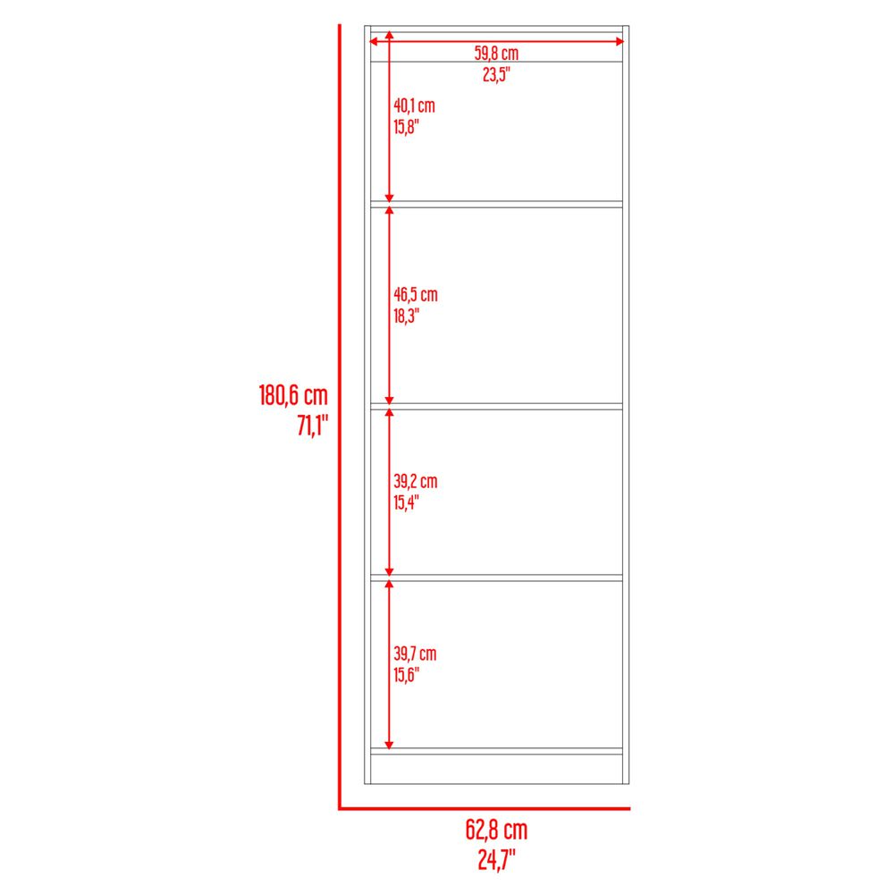 Estante Organizador 3 Niveles 180,6x62,8x29,9 Cm Negro Y Café Claro image number 6.0