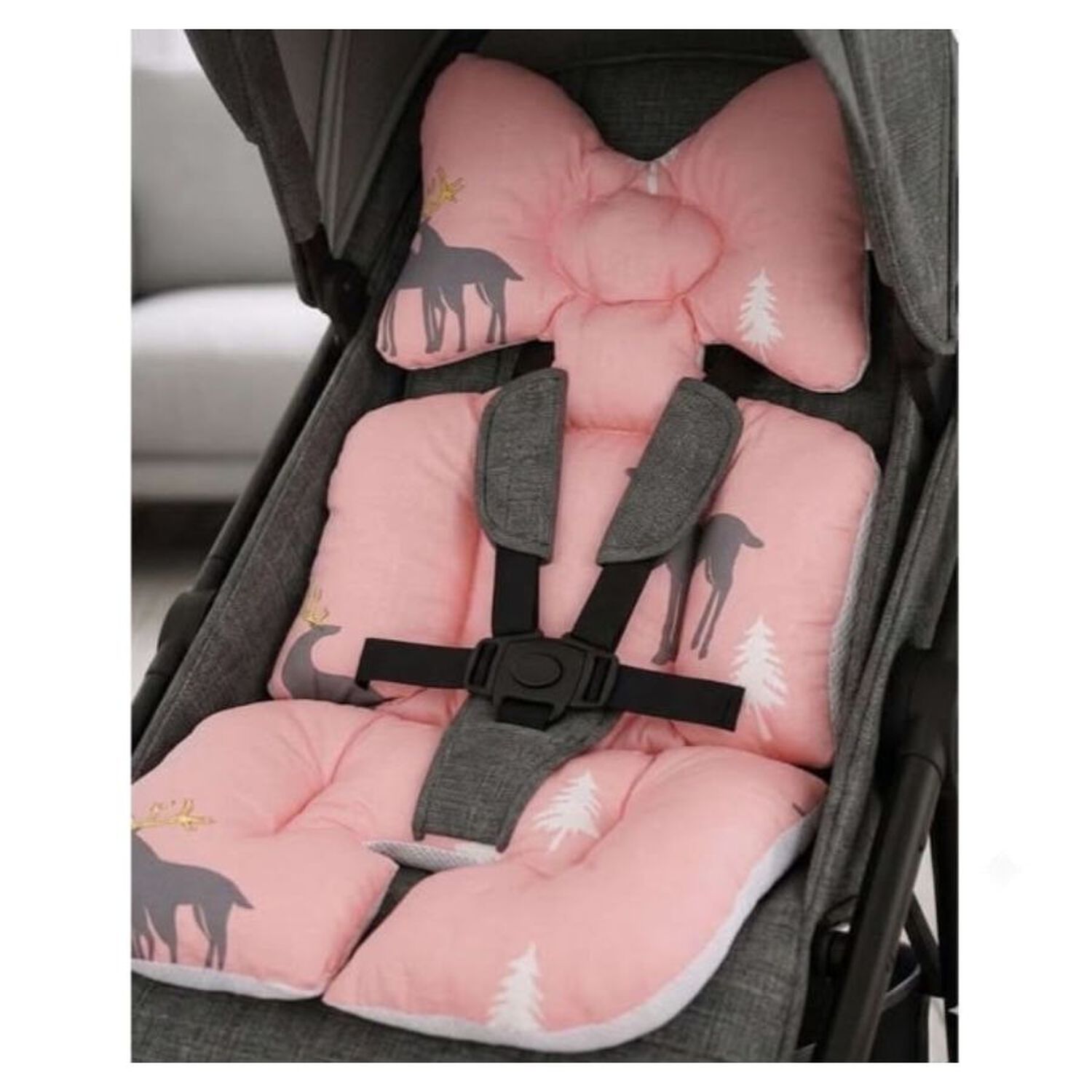 Coj&iacute;n Asiento De Coche Carriola De Beb&eacute; Rosa Renos image number 4.0