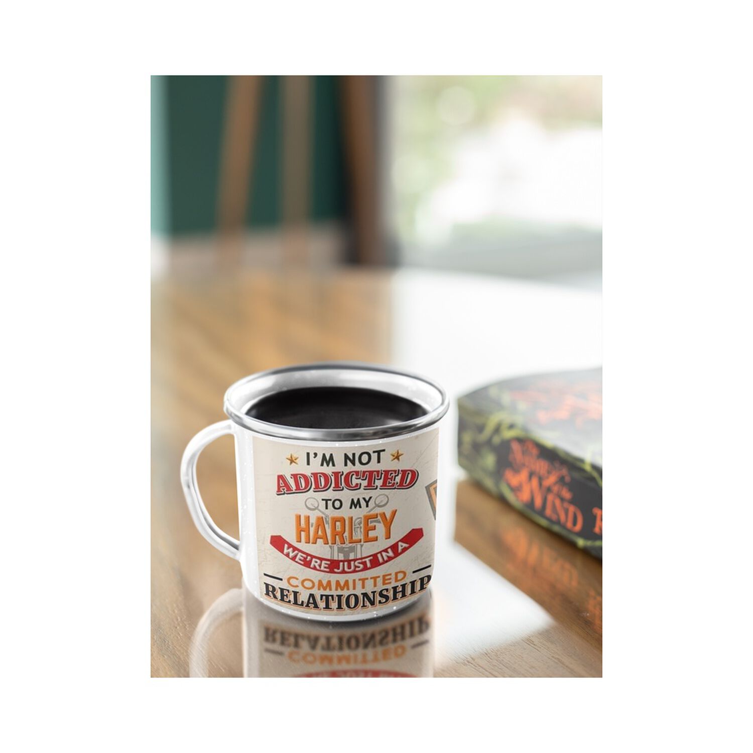 Taza Enlozada Lechera Harley Davidson Vintage image number 2.0