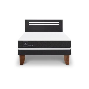 Cama Europea Cic Ortopedic / 2 Plazas / Base Normal + Respaldo